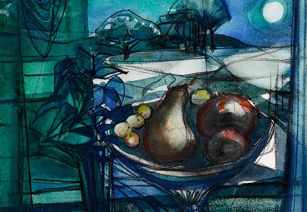 STILL LIFE WITH FRUIT by Norah McGuinness HRHA (1901-1980) at Whyte's Auctions
