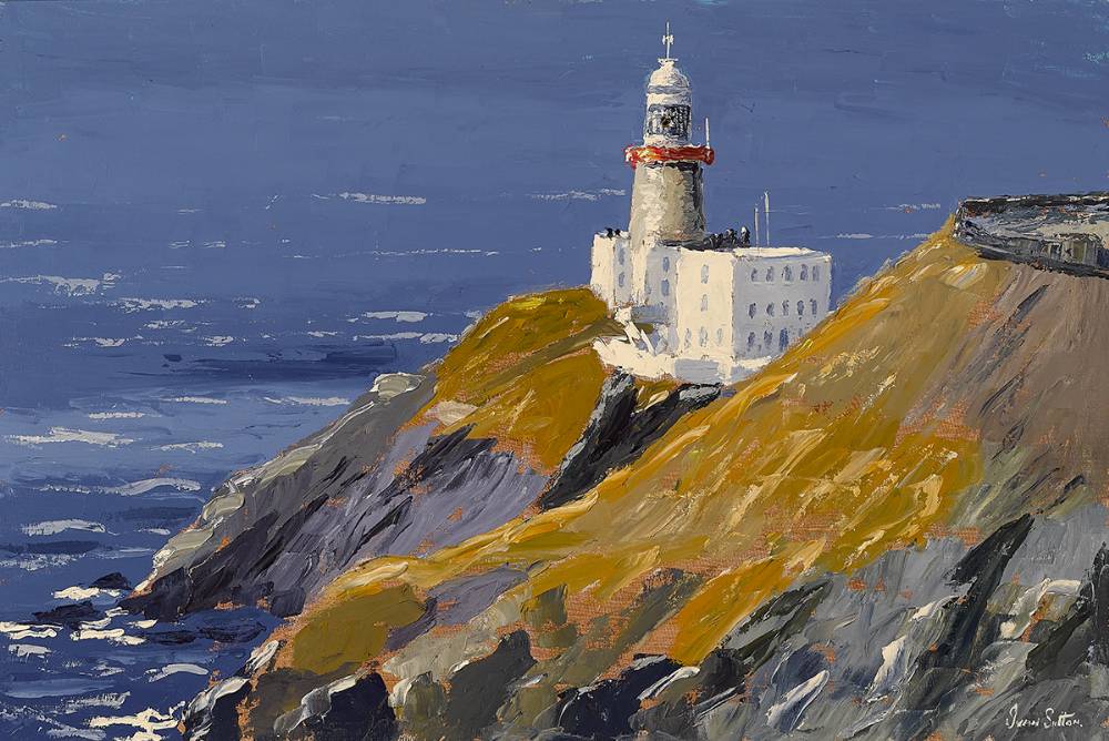 BAILEY LIGHTHOUSE, HOWTH, COUNTY DUBLIN by Ivan Sutton (b.1944) (b.1944) at Whyte's Auctions