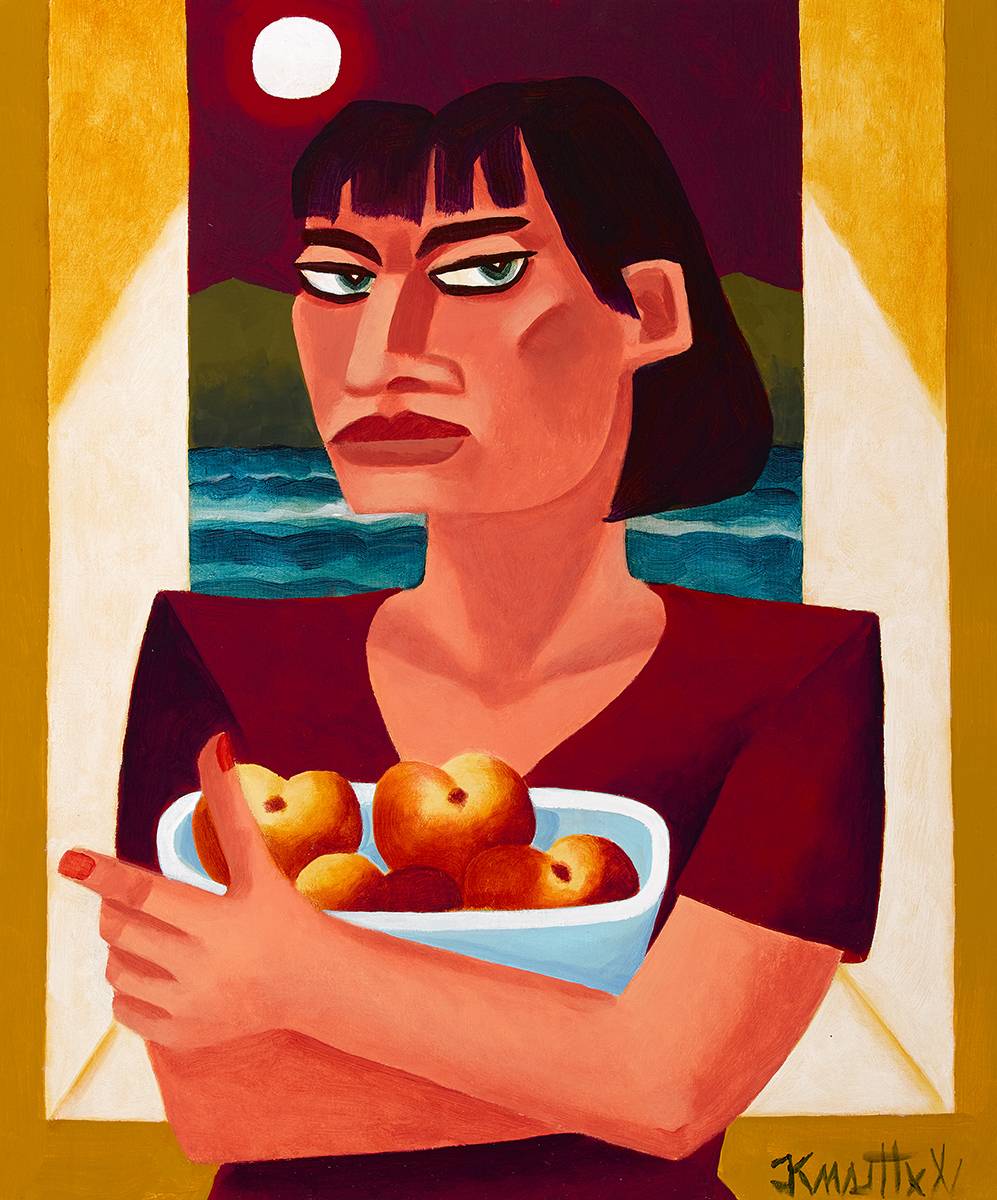 WOMAN WITH FRUIT by Graham Knuttel (b.1954) at Whyte's Auctions