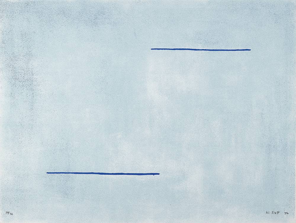 BLUE FIELD, 1972 by William Scott CBE RA (1913-1989) at Whyte's Auctions