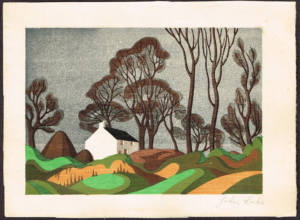 FARMHOUSE, BALLYAGHAGAN, 1940 (SET OF FIVE) by John Luke RUA (1906-1975) at Whyte's Auctions
