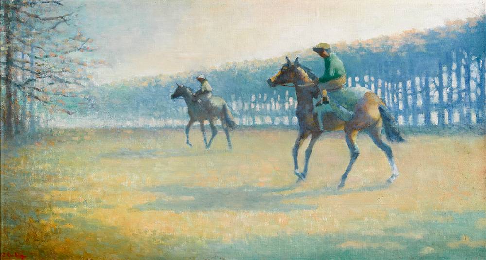 HORSES EXERCISING by Peter Curling (b.1955) at Whyte's Auctions