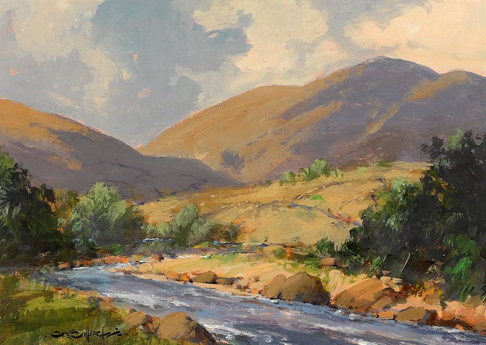 AVONBEG RIVER, COUNTY WICKLOW by George K. Gillespie RUA (1924-1995) at Whyte's Auctions