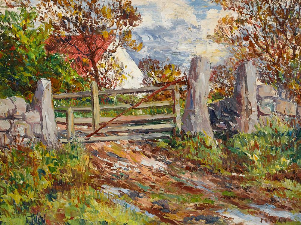 FARM GATE by Fergus O'Ryan RHA (1911-1989) at Whyte's Auctions