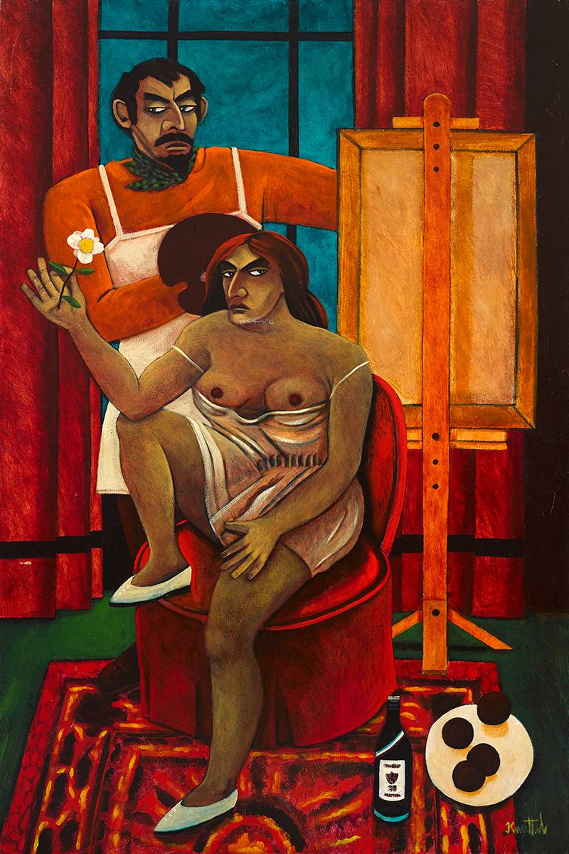ARTIST AND HIS MODEL by Graham Knuttel (b.1954) at Whyte's Auctions