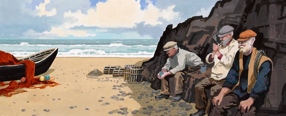 ARAN ISLAND BREAK, ARAN, COUNTY GALWAY by John Francis Skelton (b.1954) at Whyte's Auctions