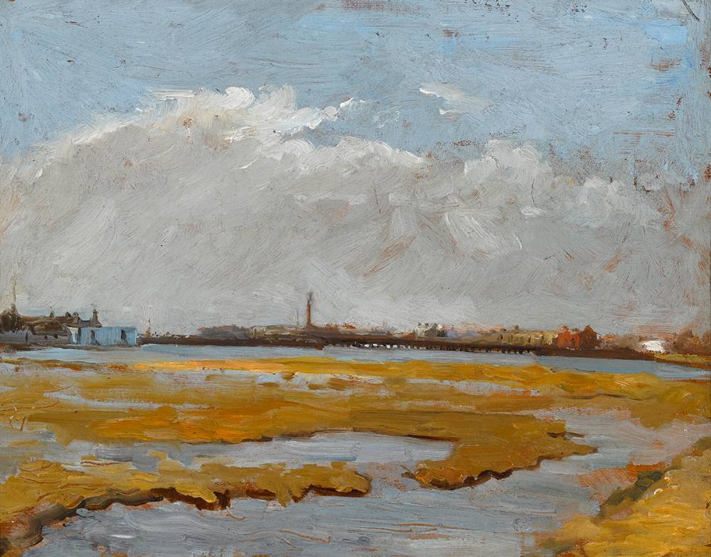 VIEW OF DUBLIN FROM BULL ISLAND by Estella Frances Solomons HRHA (1882-1968) HRHA (1882-1968) at Whyte's Auctions