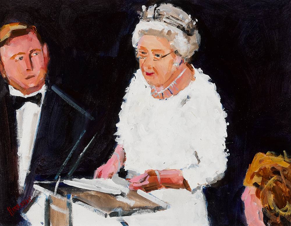 QUEEN ELIZABETH II VISIT TO IRELAND, 2011 by Michael Hanrahan (b.1951) (b.1951) at Whyte's Auctions