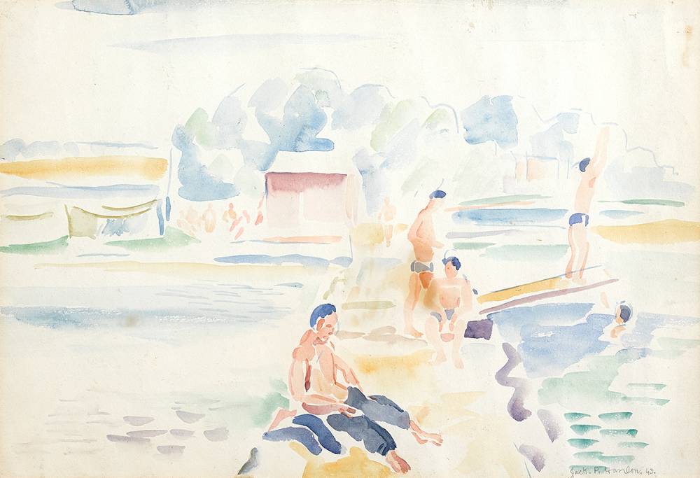 BATHERS, 1943 by Father Jack P. Hanlon (1913-1968) at Whyte's Auctions