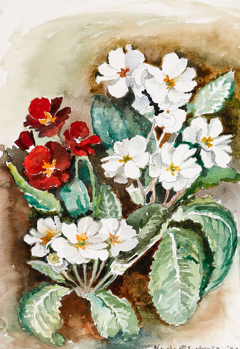 SPRING FLOWERS, 1986 by Nuala Stephenson (1921 - 2010) at Whyte's Auctions