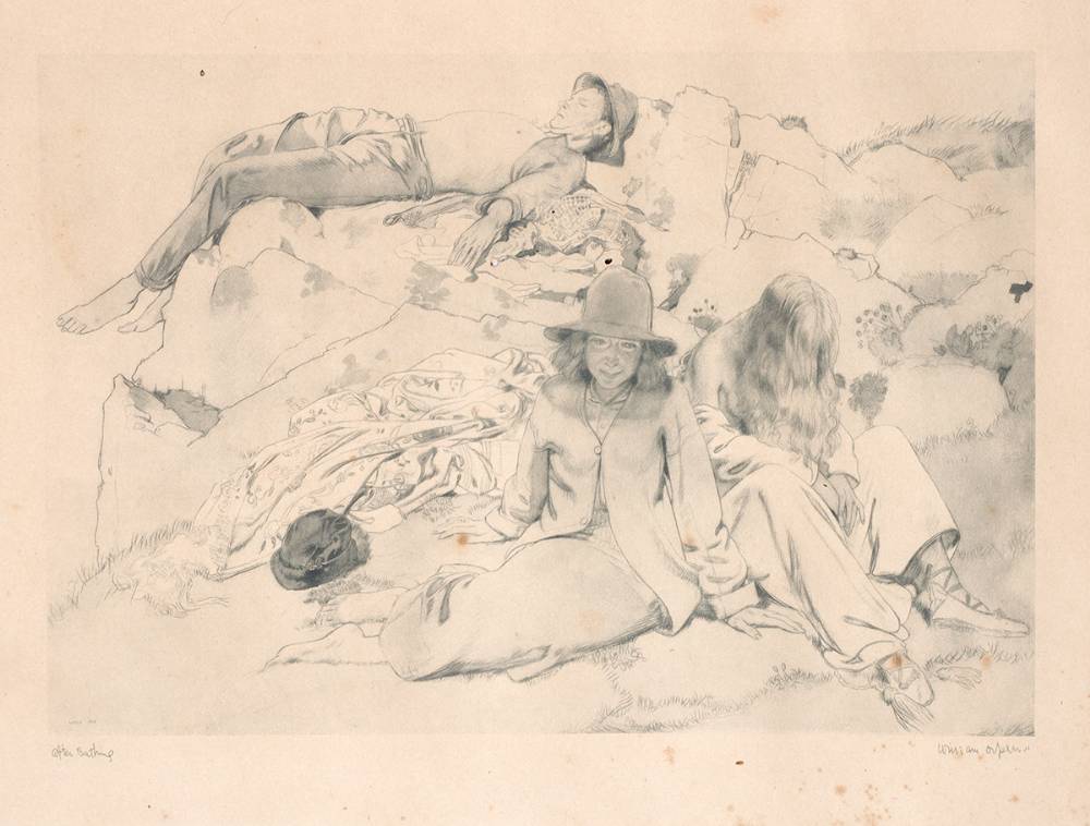 AFTER BATHING, 1913 by Sir William Orpen sold for �200 at Whyte's Auctions