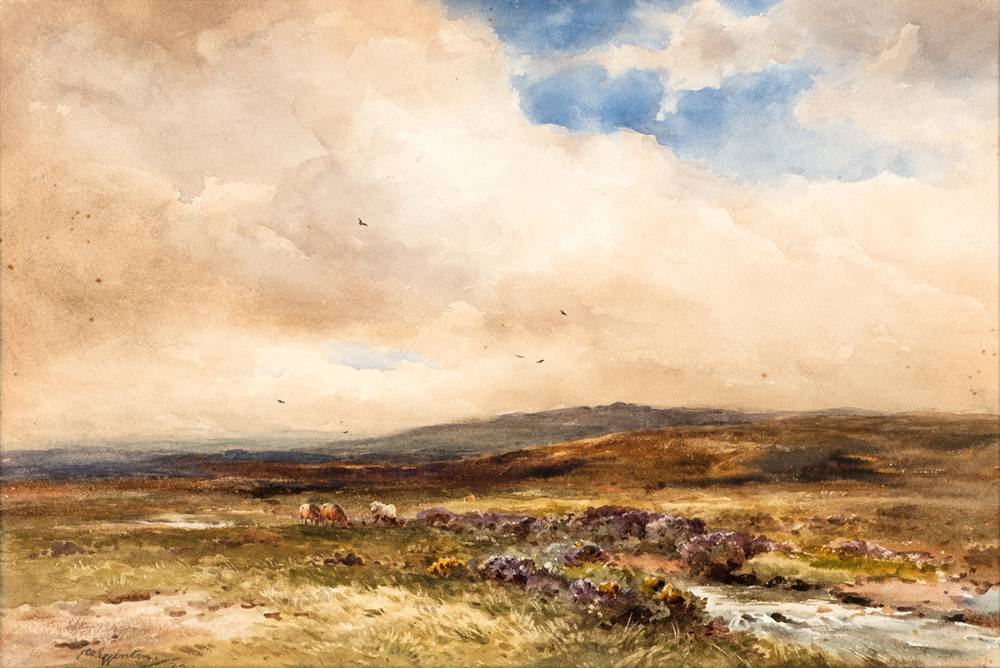 NEAR RIPPON TOR, DARTMOOR, 1924 by Wycliffe Egginton RI RWS (1875-1951) at Whyte's Auctions