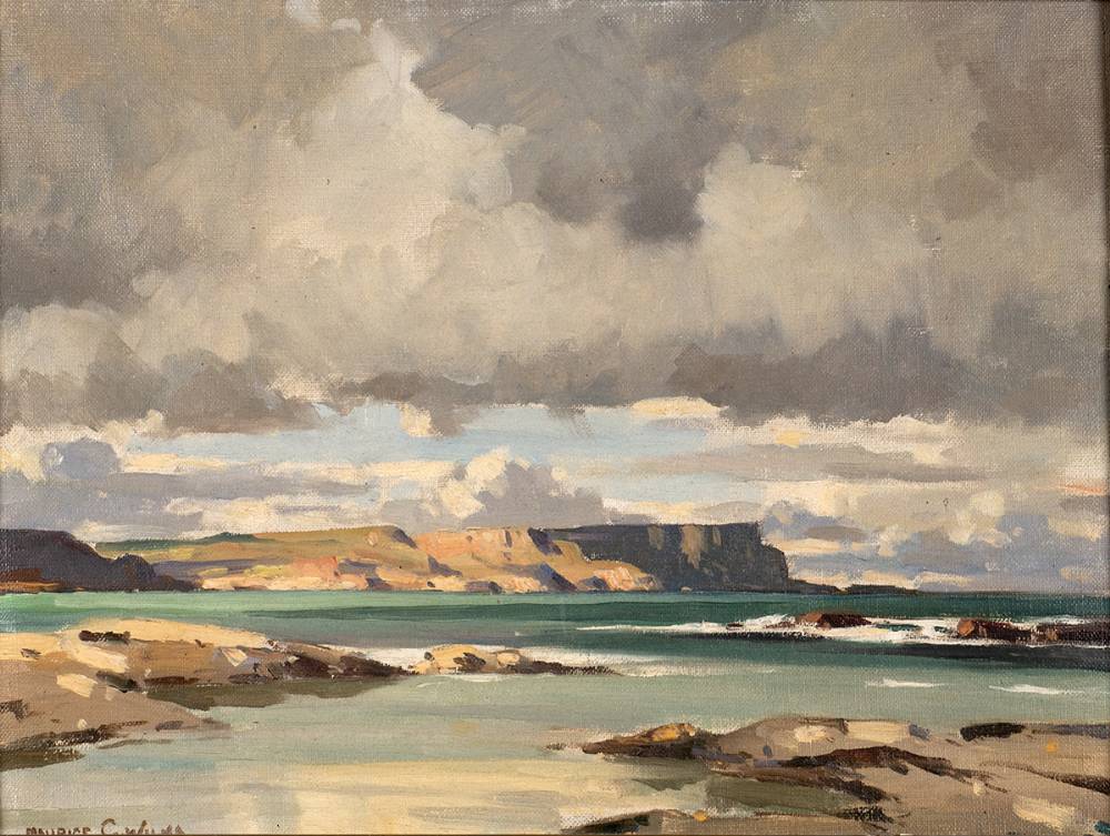 WHITE PARK BAY, COUNTY ANTRIM by Maurice Canning Wilks RUA ARHA (1910-1984) RUA ARHA (1910-1984) at Whyte's Auctions