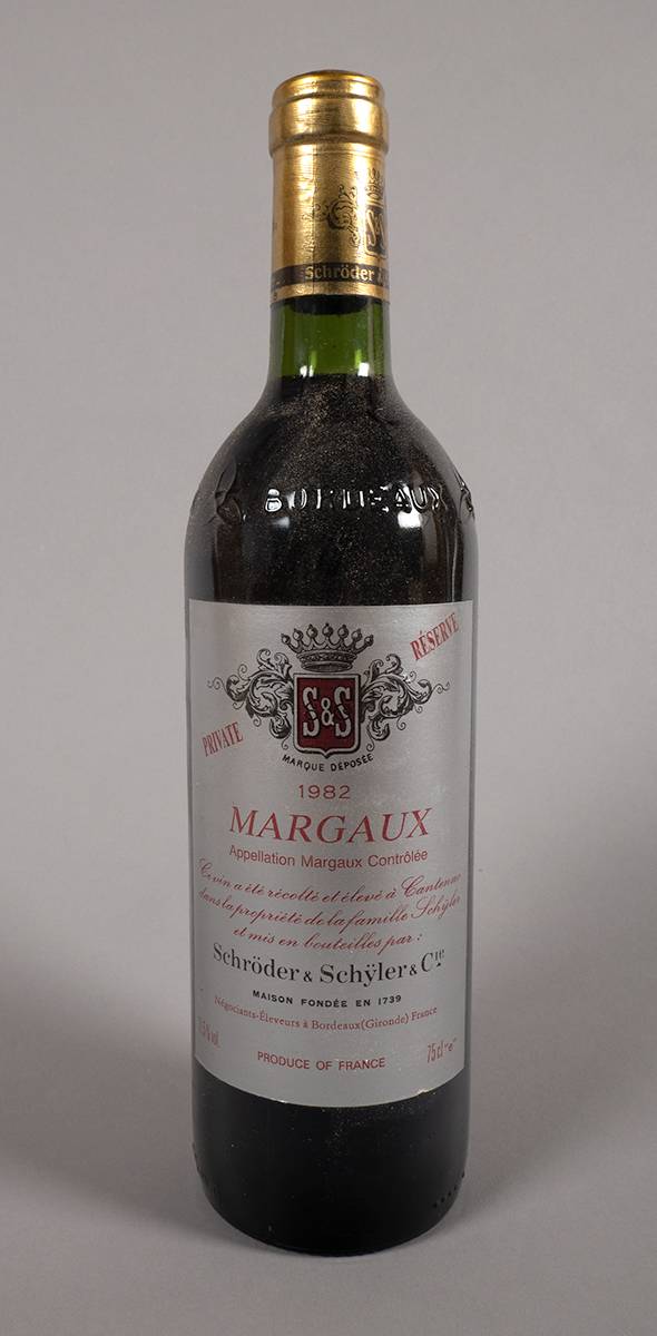 Margaux. Schroder & Shyler Private Reserve 1982 (6) at Whyte's Auctions