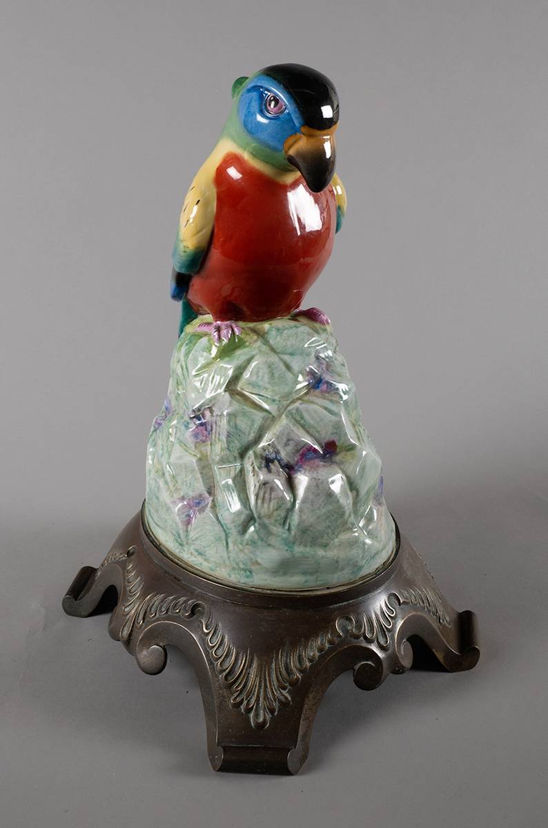 1920s Royal Doulton for Artandia parrot speaker cover at Whyte's Auctions