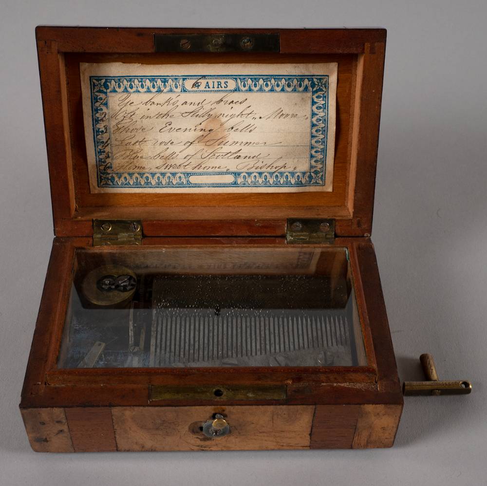 19th century music box playing Irish and Scottish tunes. at Whyte's Auctions