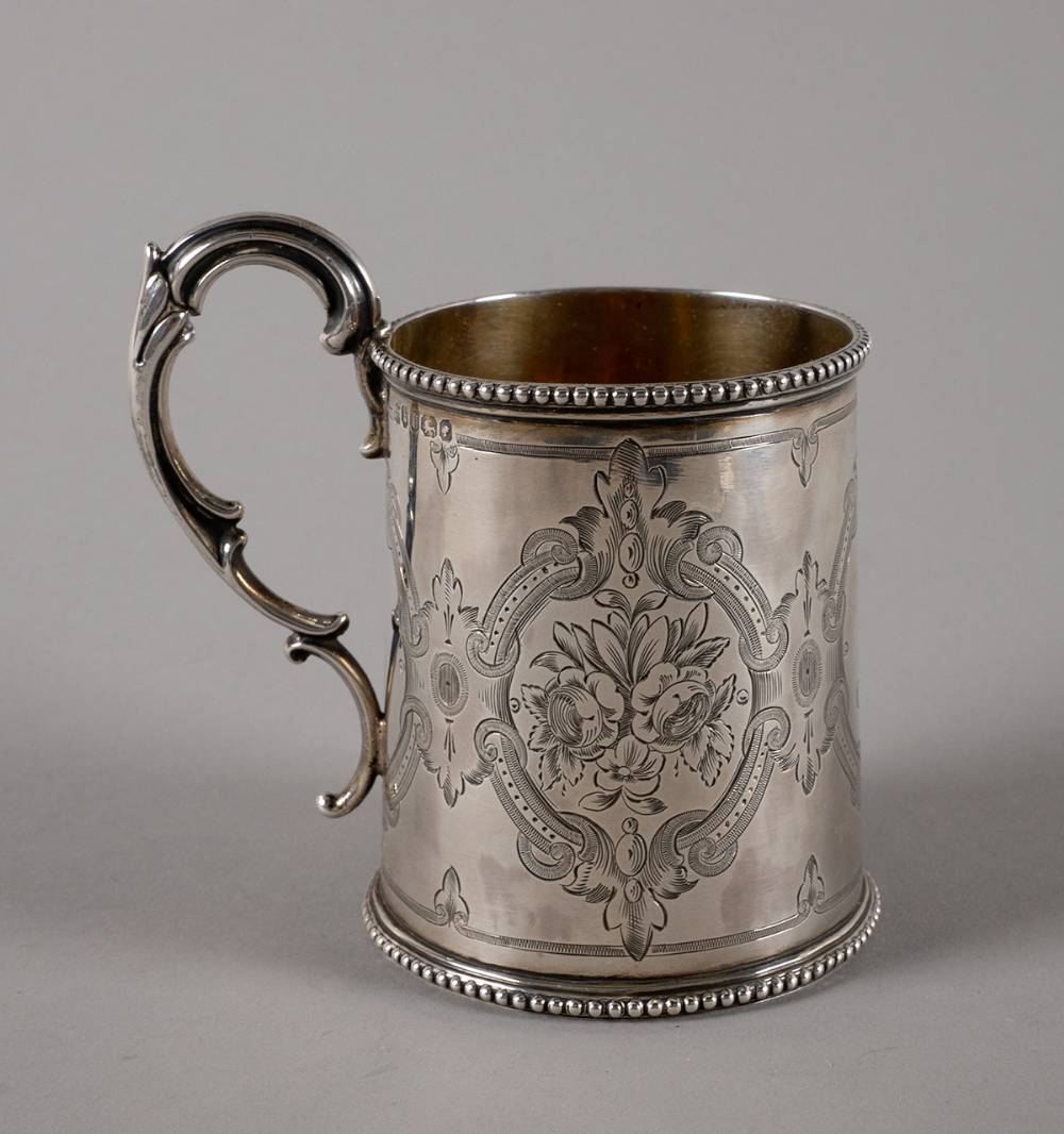 Victorian silver christening mug. at Whyte's Auctions