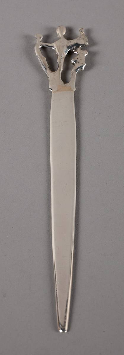 SILVER KNIFE OR LETTER OPENER 2016. by P�draig � Math�na (1925-2019) at Whyte's Auctions