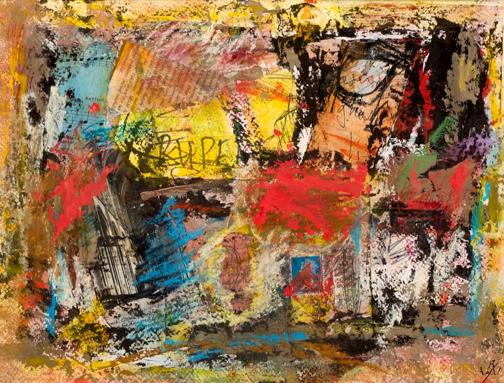 UNTITLED [YELLOW, BLUE AND RED] by John Kingerlee (b.1936) at Whyte's Auctions
