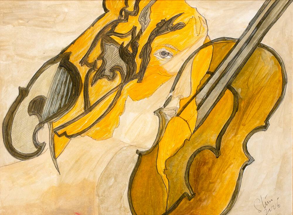 MUSICIAN, 2006 by Piet Sluis (1929-2008) at Whyte's Auctions