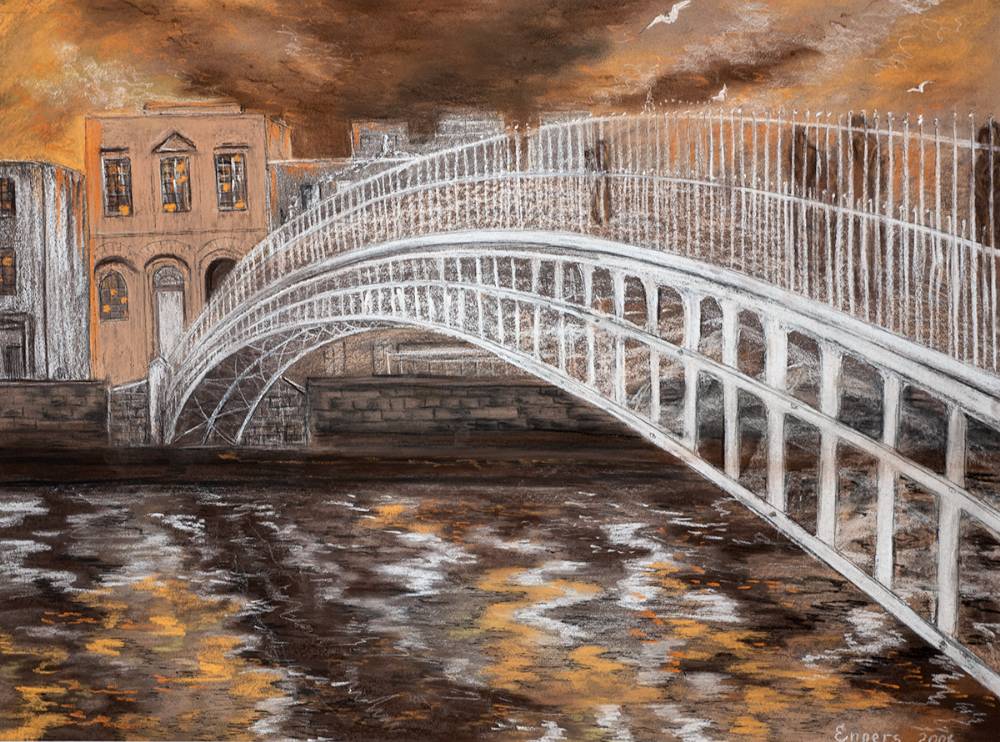 HA'PENNY BRIDGE, DUBLIN, 2006 by Valerie Enners  at Whyte's Auctions
