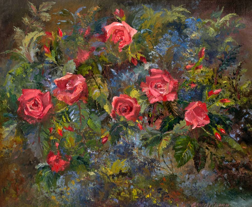 RED ROSES by Gretta O'Brien sold for �500 at Whyte's Auctions