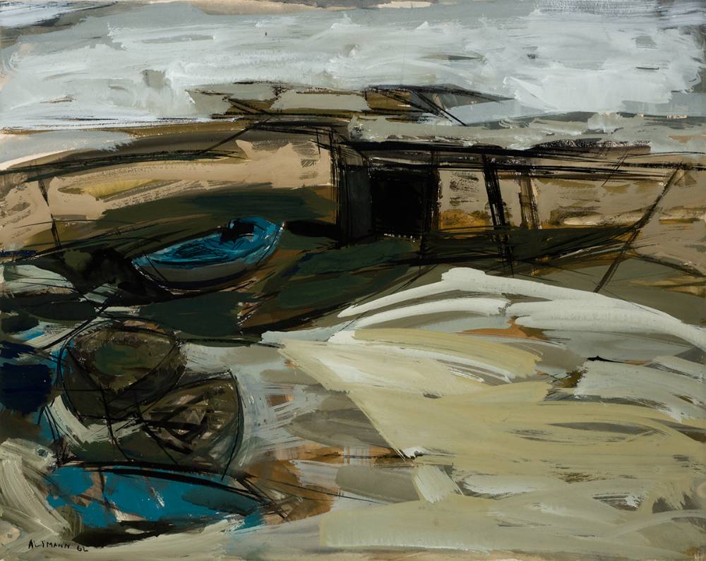 BOATS IN HARBOUR, 1962 by Gerard Altmann (1923-2012) at Whyte's Auctions
