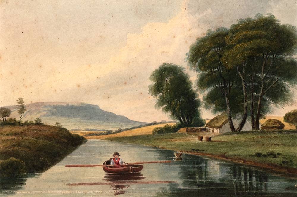 ON THE CANAL AT ANNADALE NEAR BELFAST by William Nicholl (1794-1840) (1794-1840) at Whyte's Auctions