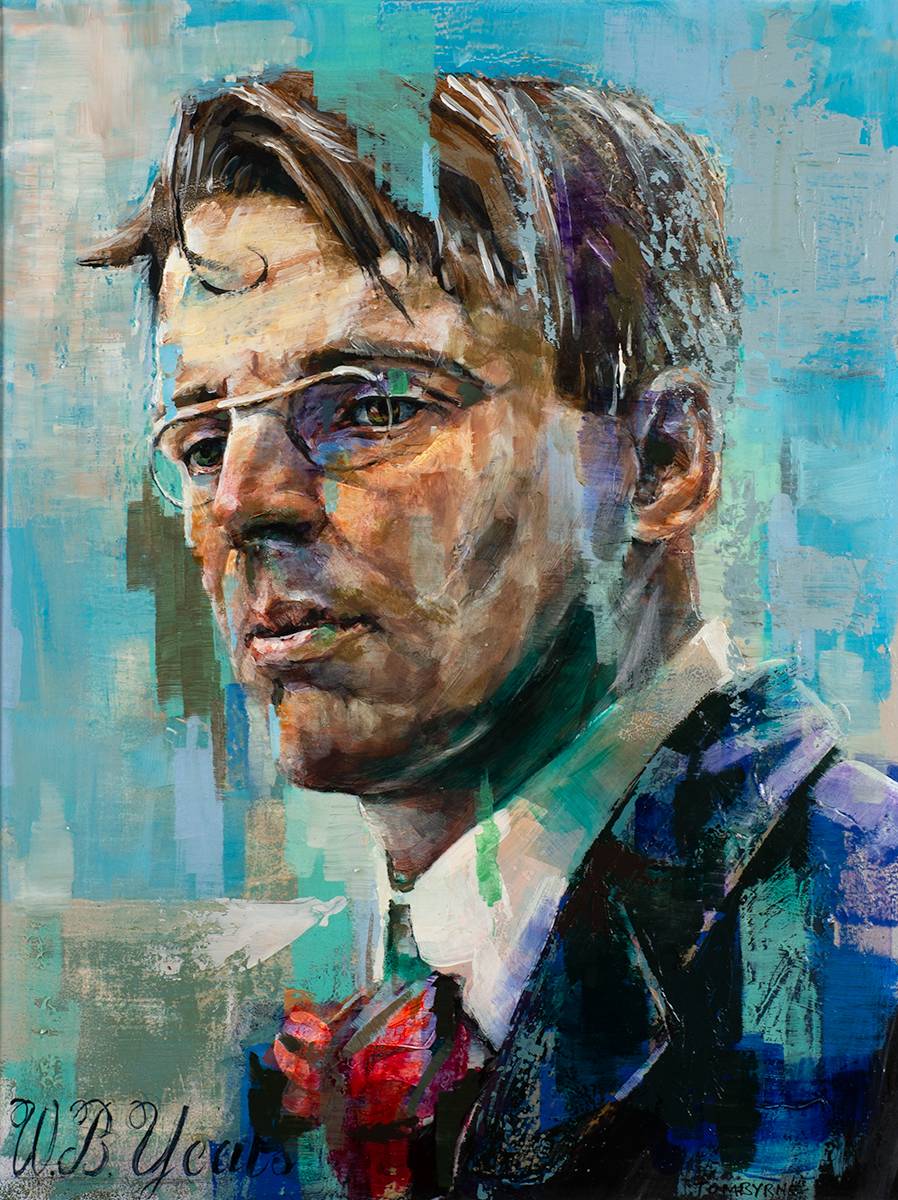 PORTRAIT OF W. B. YEATS by Tom Byrne sold for �3,400 at Whyte's Auctions