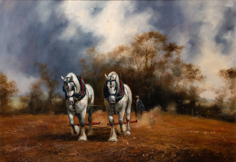 HORSES by John Trickett (b.1953) at Whyte's Auctions