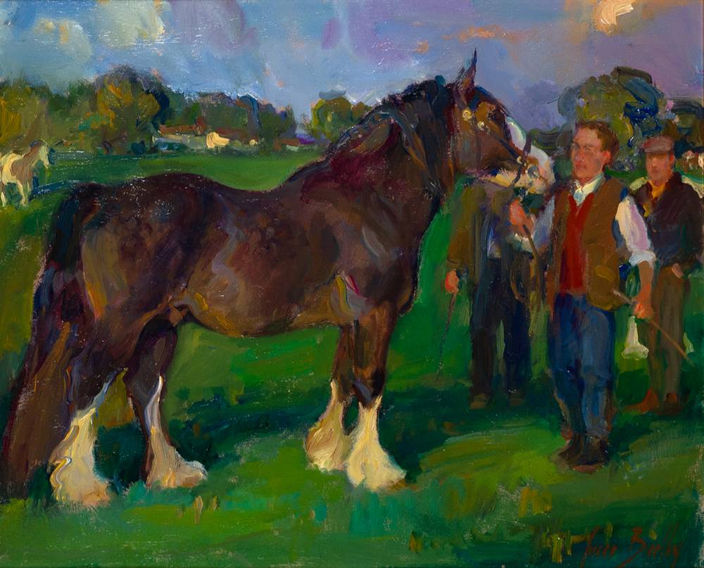SHOWING THE STALLION by June Brilly (b.1956) at Whyte's Auctions