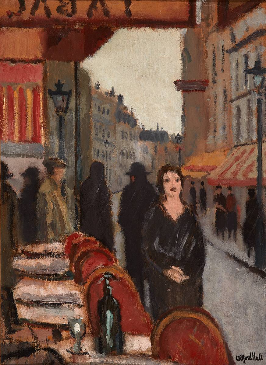 RUE DES ABBESSES, MONTMARTRE, 1946 by Clifford Hall (1904-1973) at Whyte's Auctions