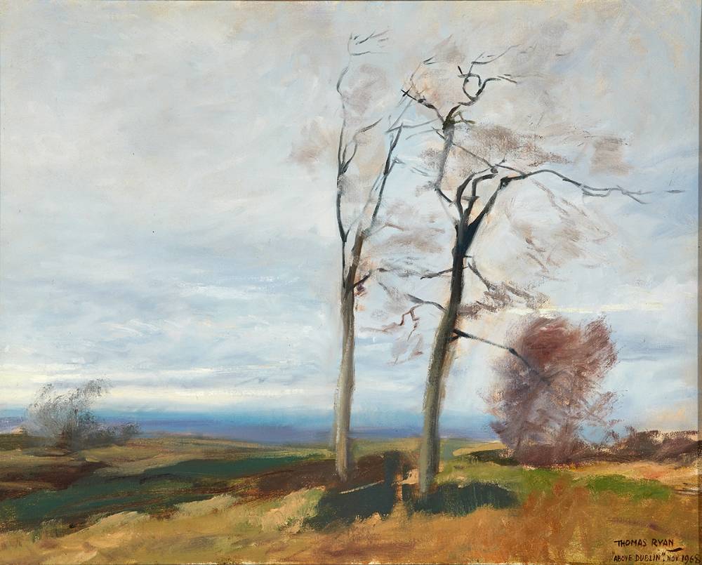 ABOVE DUBLIN FROM THE PINE FOREST, 1968 by Thomas Ryan PPRHA (1929-2021) at Whyte's Auctions