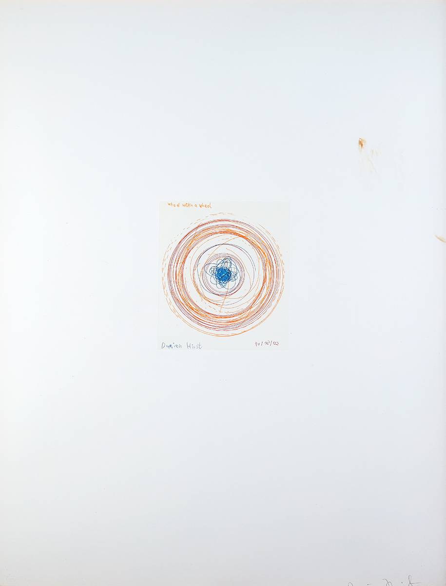 WHEEL WITHIN A WHEEL, FROM: IN A SPIN, THE ACTION OF THE WORLD ON THINGS, VOLUME I, 2002 by Damien Hirst sold for �1,050 at Whyte's Auctions
