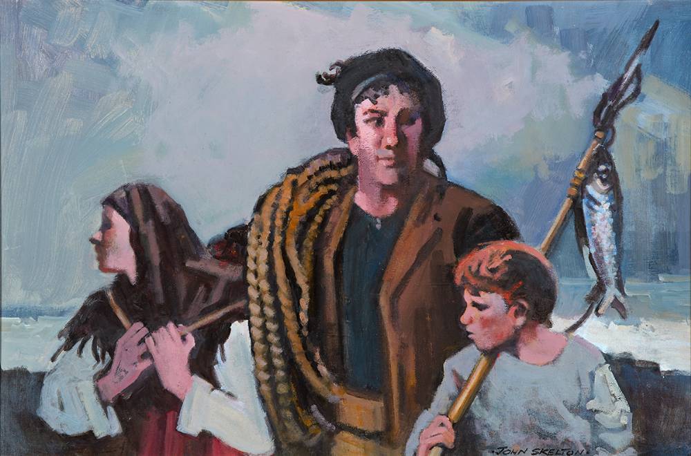WEST OF IRELAND FAMILY by John Skelton (1923-2009) (1923-2009) at Whyte's Auctions