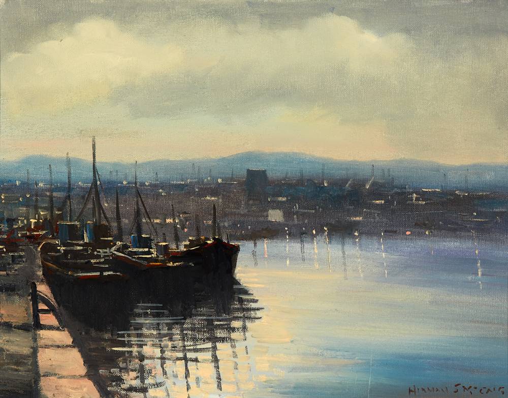 TRAWLERS AT HOWTH, COUNTY DUBLIN by Norman J. McCaig (1929-2001) at Whyte's Auctions