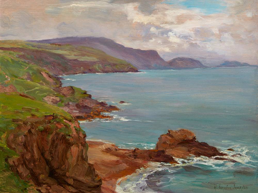 CLIFFS OF MOHER, COUNTY CLARE, 1923 by Henry Jones Thaddeus sold for �2,000 at Whyte's Auctions