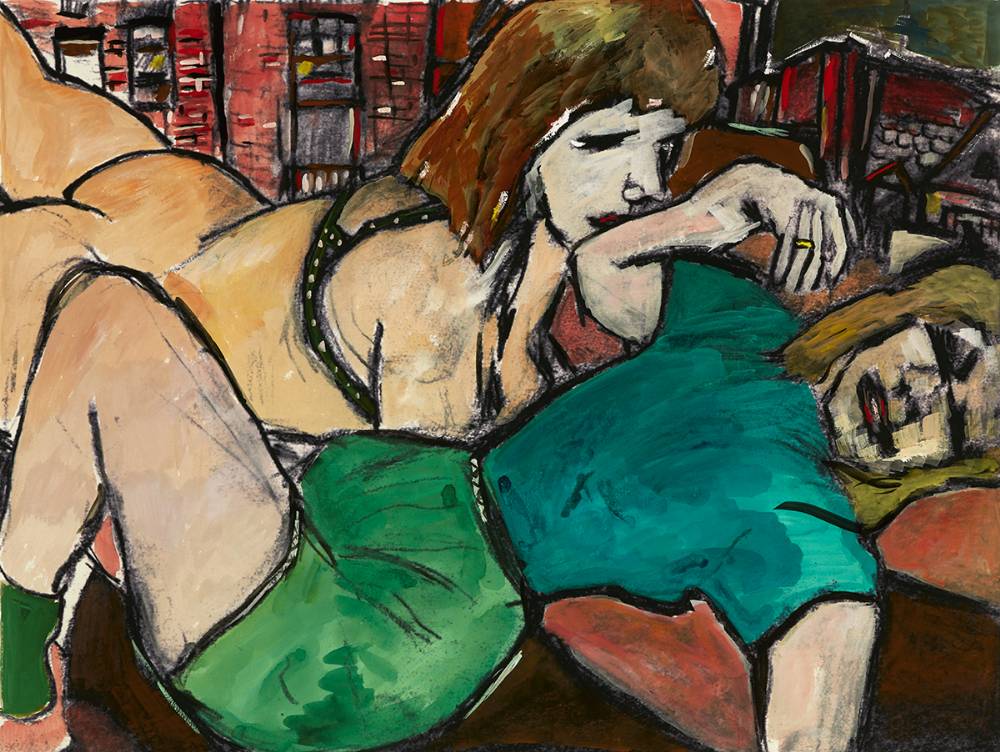 TWO SISTERS, 2008 [THE DRAWN BLANK SERIES] by Bob Dylan sold for �6,200 at Whyte's Auctions