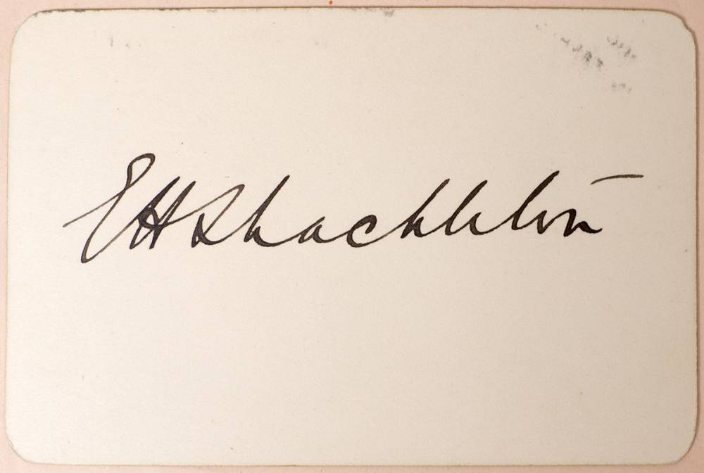 Polar exploration. Shackleton, Ernest H. autograph signature. at Whyte's Auctions