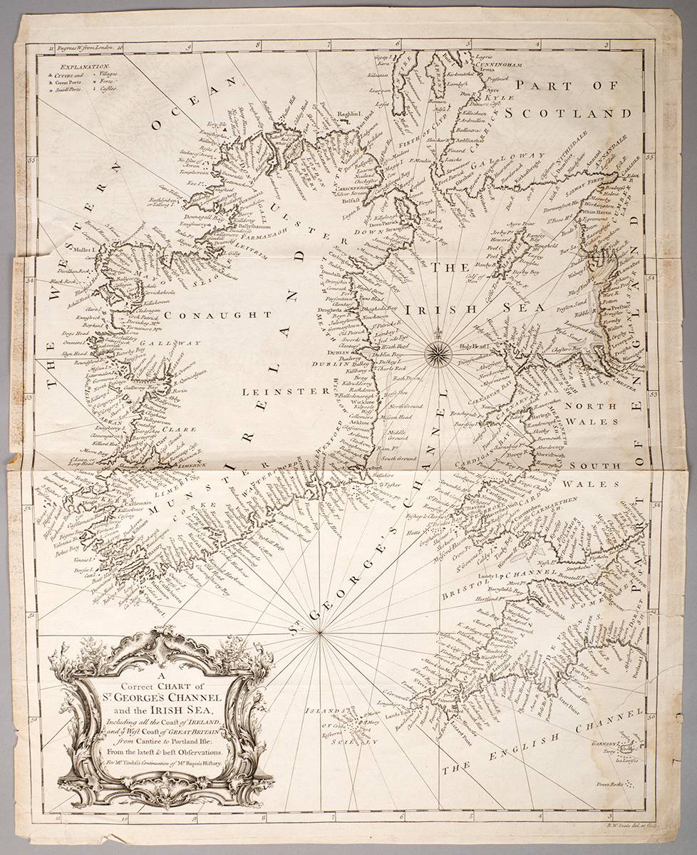 1744 Seale's Map of the Irish Sea at Whyte's Auctions