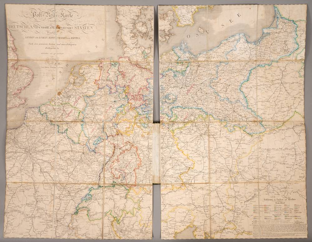 1836 Maps of Germany and Central Europe at Whyte's Auctions