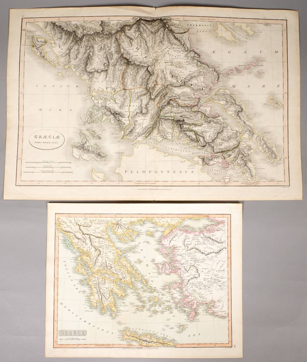 17th to 19th Century collection of coloured maps of Greece (5). at Whyte's Auctions