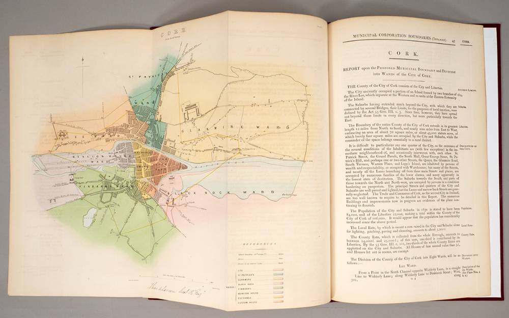 1837 Municipal Corporation Boundaries maps of Cork City. (3) at Whyte's Auctions