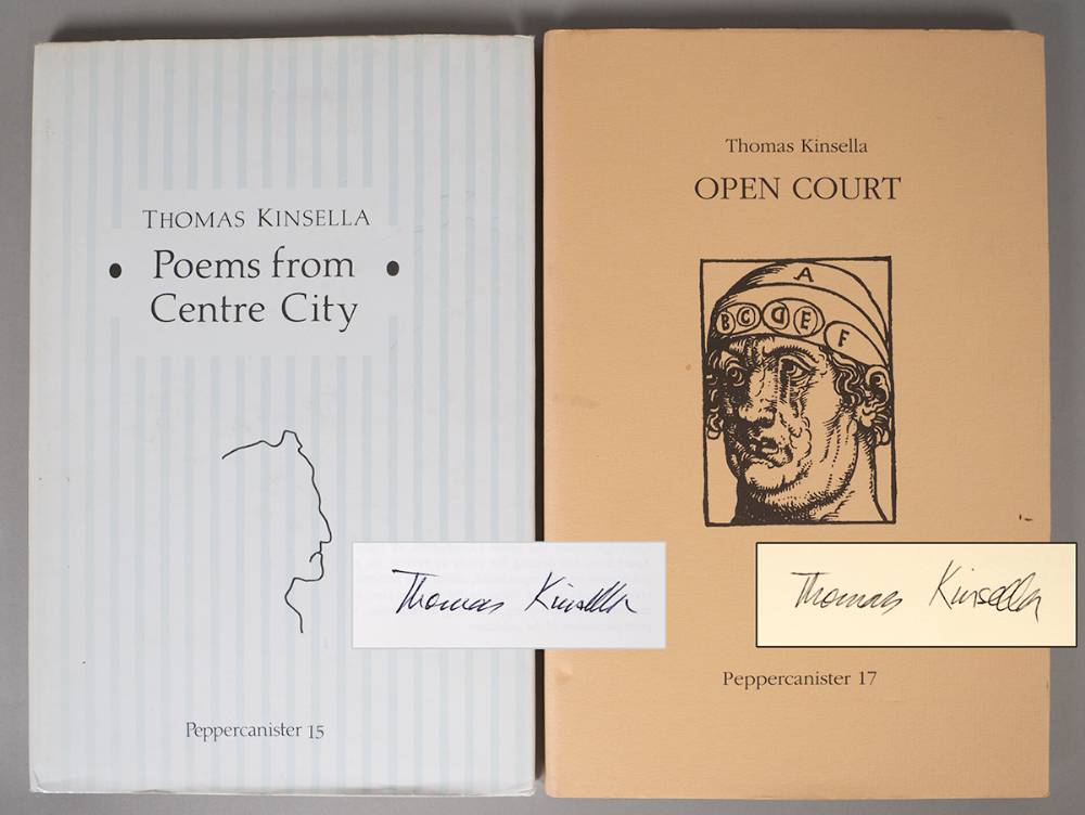 Kinsella, Thomas. Poems From Centre City and Open Court. Signed first editions. at Whyte's Auctions