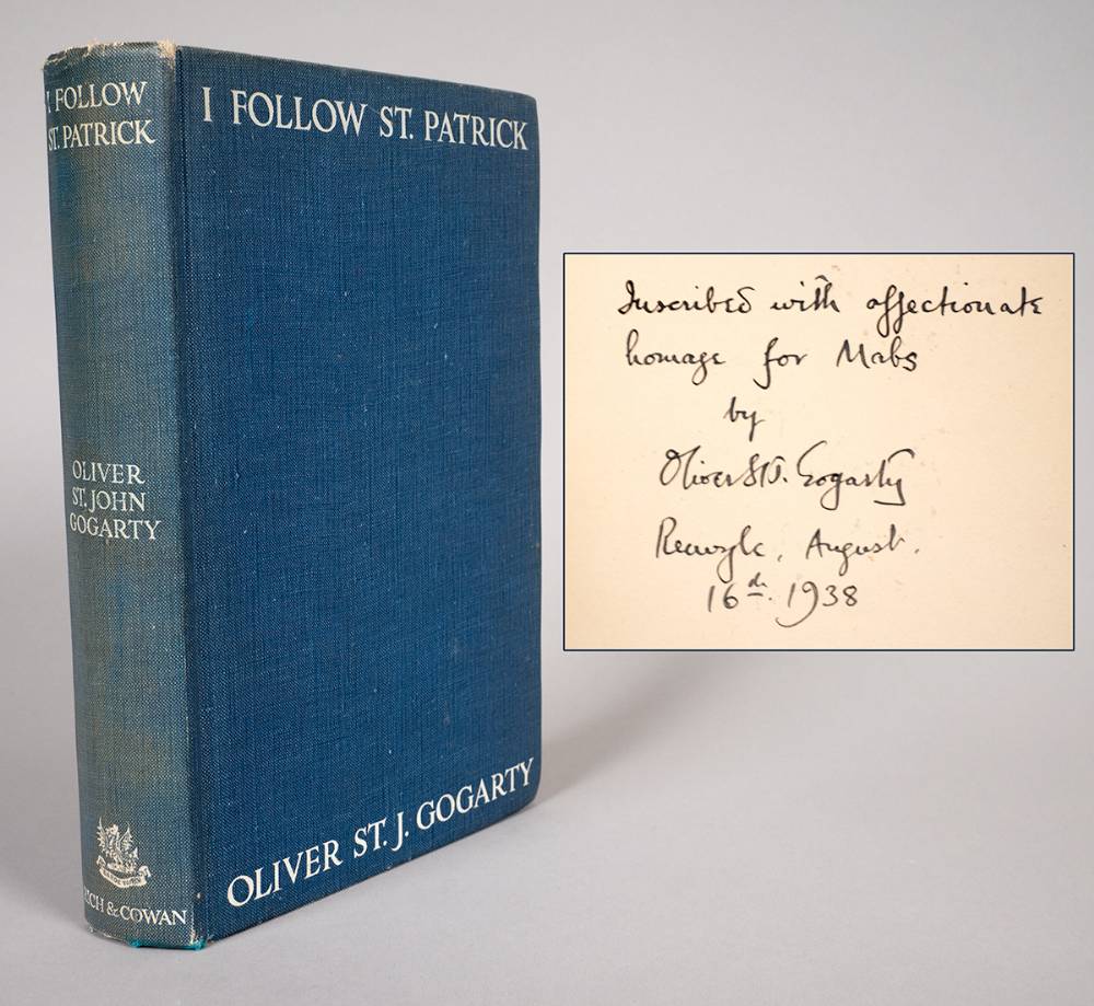 Gogarty, Oliver St. John. I Follow St. Patrick. Signed first edition. at Whyte's Auctions