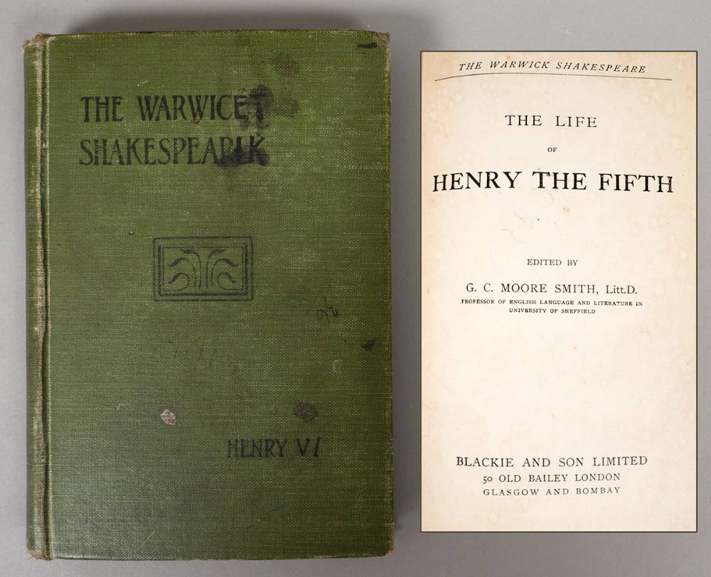 Kevin Barry's schoolbook on Shakespeare, signed and inscribed. at Whyte's Auctions