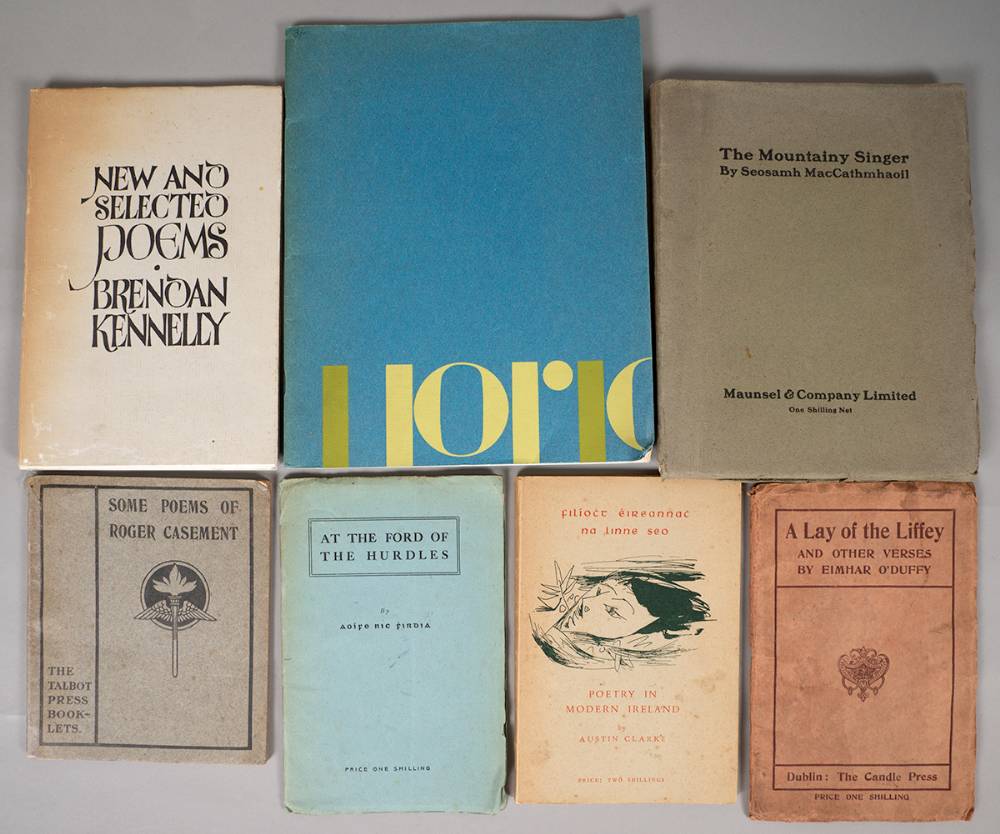 Poetry collection of paperbacks (7) at Whyte's Auctions
