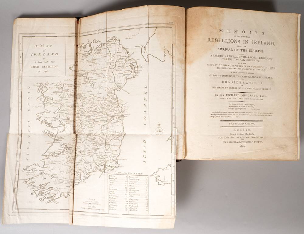 1798 Rebellion. Sir Richard Musgrave's Memoirs Of The Different Rebellions In Ireland... at Whyte's Auctions