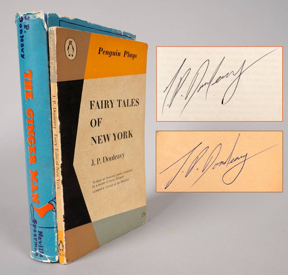 Donleavy, J.P. The Ginger Man and Fairy Tales Of New York, signed. at Whyte's Auctions