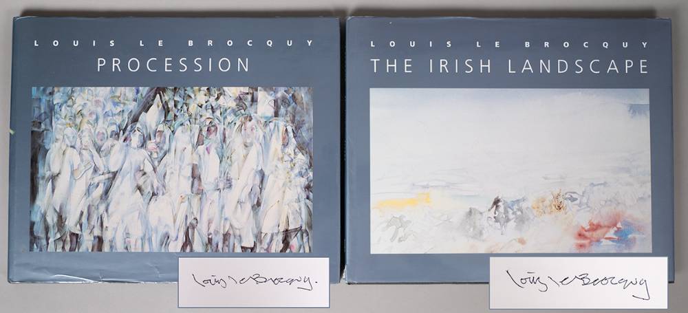 le Brocquy, Louis. The Irish Landscape and Procession, first editions signed. at Whyte's Auctions